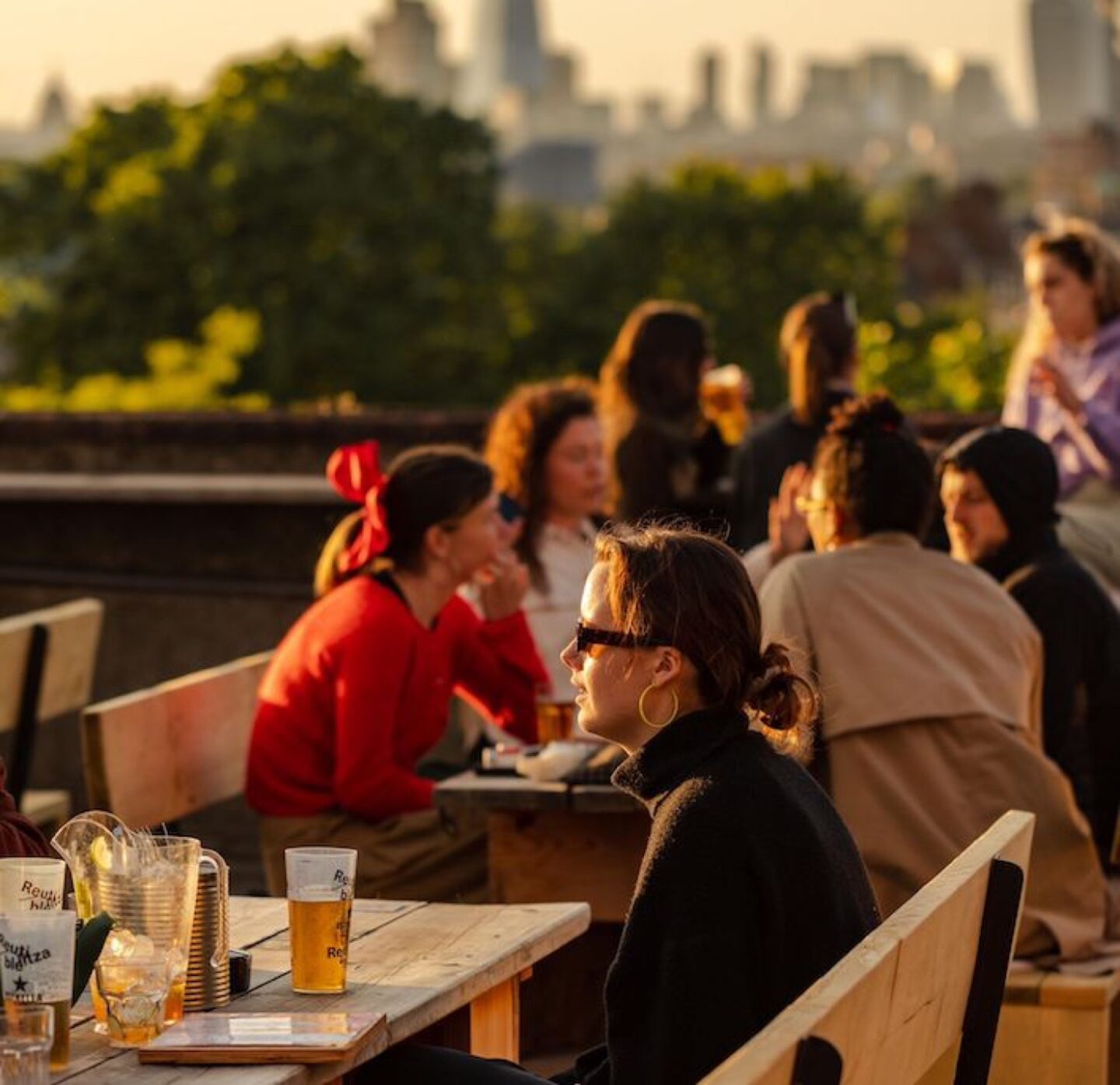 An integral part of the summer season,  a rooftop space to eat, drink and refresh.